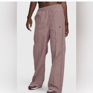 Nike Sportswear Womens Smoky Mauve Large Open Hem Pants Nylon FQ3588